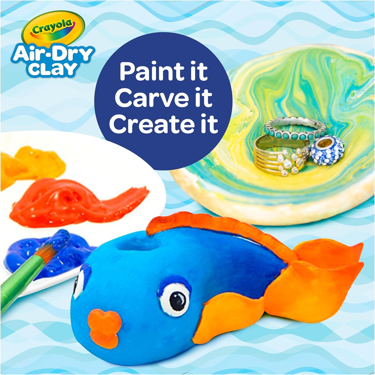 Crayola Air Dry Clay 5lbs, Modeling Clay Kit for Kids, Holiday Gift